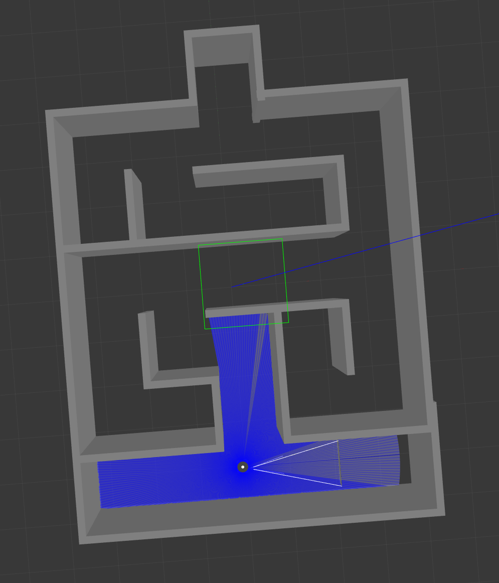 벽으로 구성된 Maze custom world